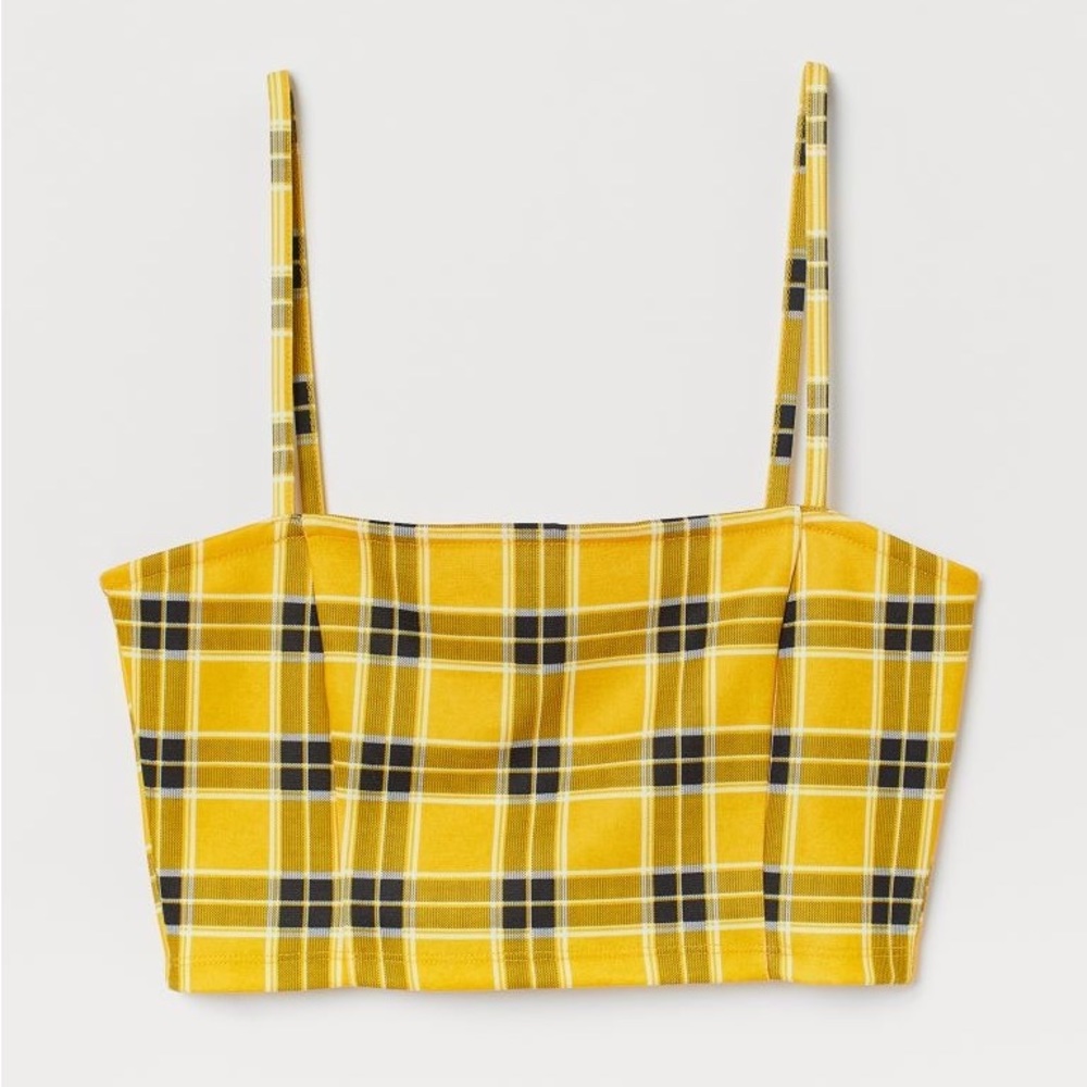 H&M SHORT JERSEY TOP